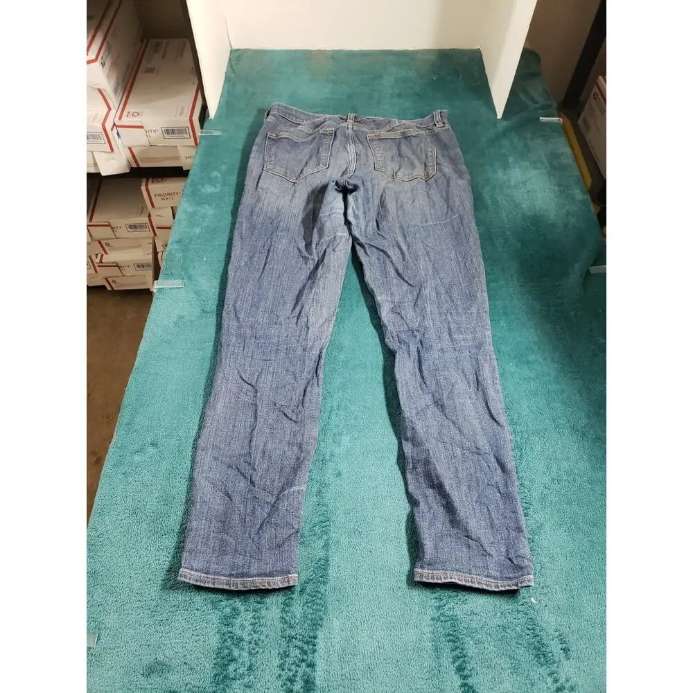 J.Crew Jeans Size 27x28 Mens Blue Pants Stretch Denim Mid Rise Straight Ankle